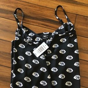 Sheer Tank with Lips